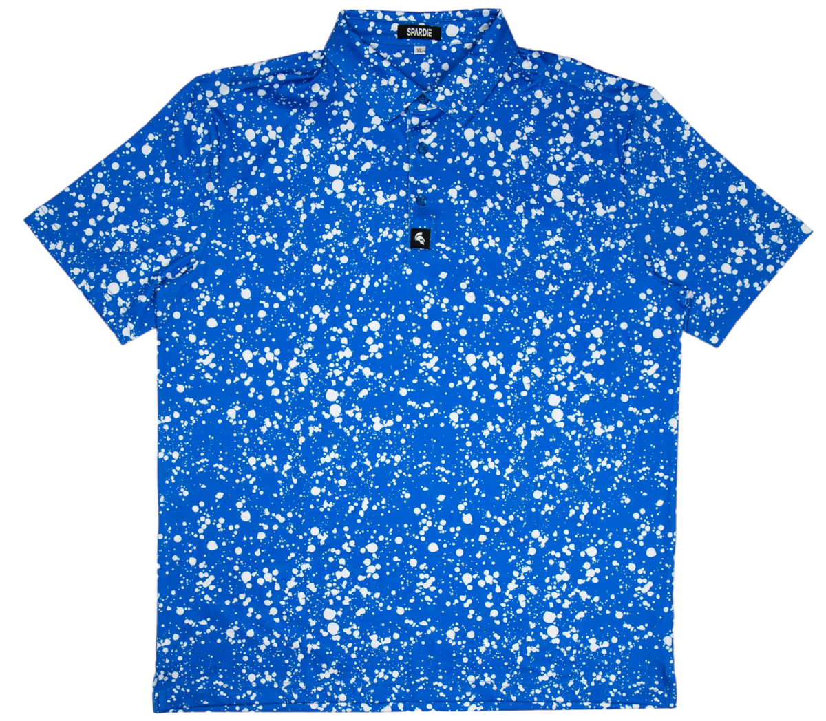 Splatter Blue Polo Shirt
