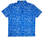 Splatter Blue Polo Shirt