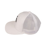 stylish white meshback cap
