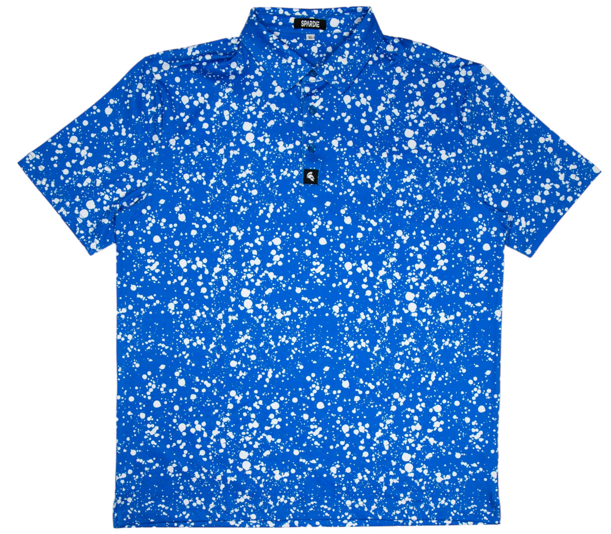 Splatter Blue Polo Shirt 